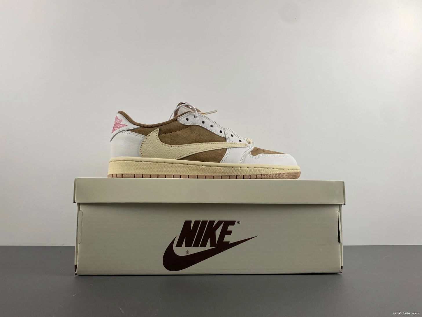 Jordan Scott Shy 1 OG Low Air DM7866-106 Sail Pink Travis 1115